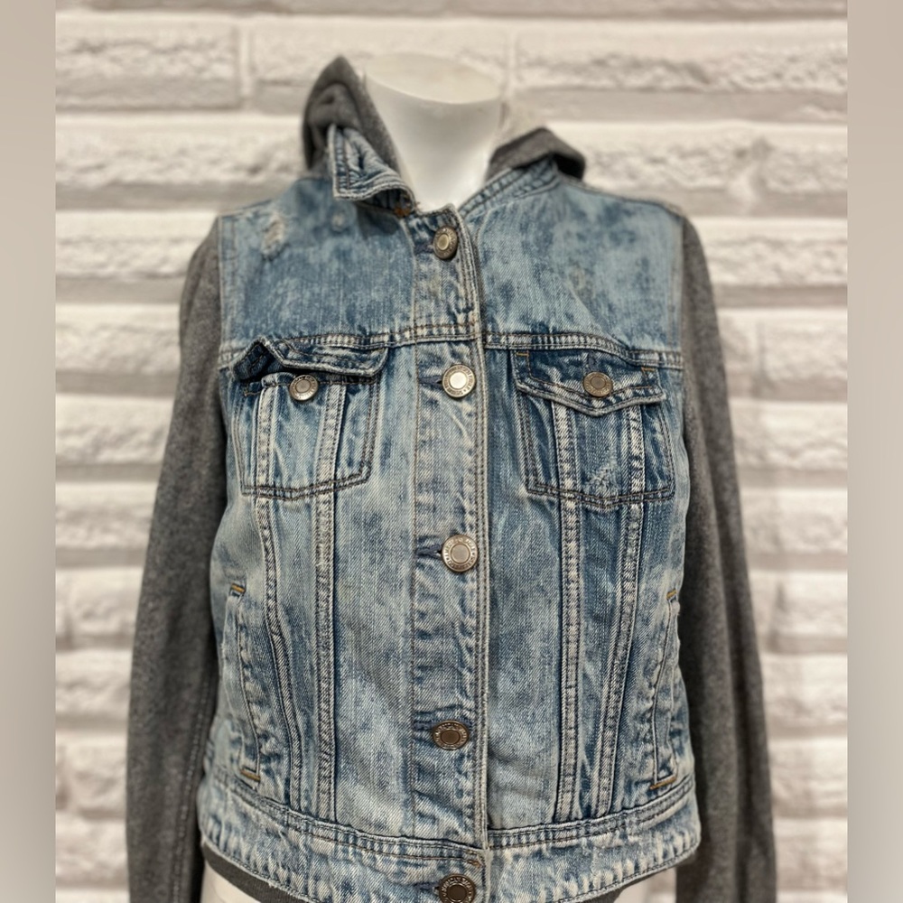 Sweater denim jacket